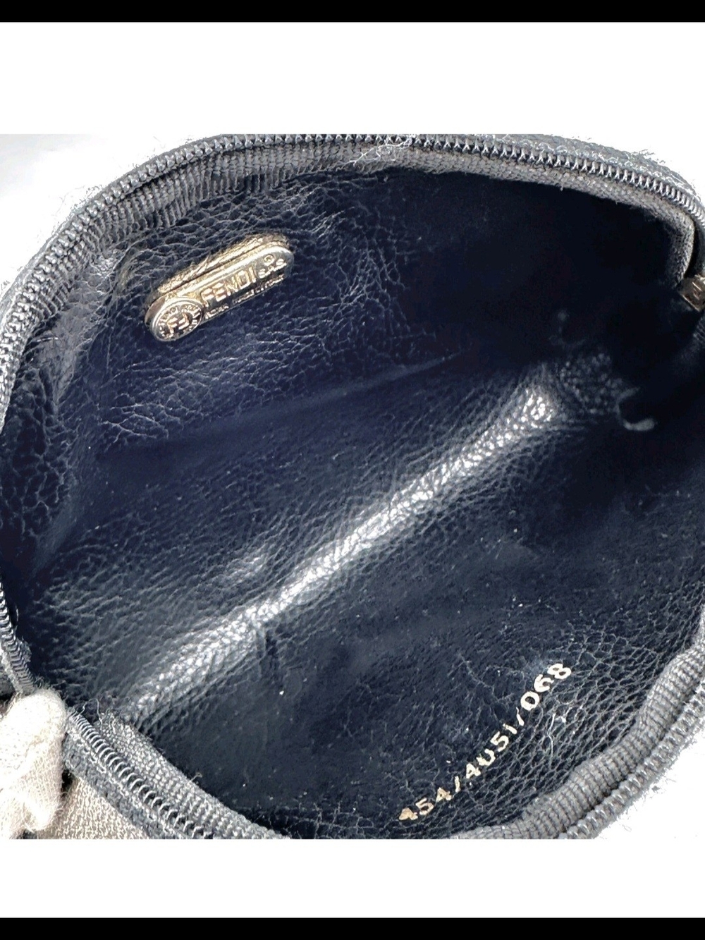 Fendi Vintage Pequin PVC Brown Pouch **Authentic - Picture 11 of 16
